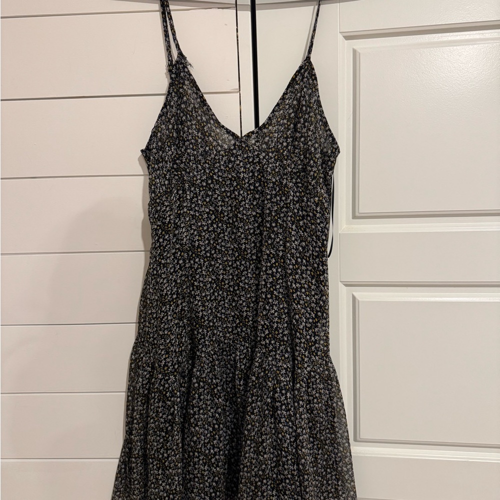 Floral Black Dress